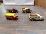 Vtg 4 Diecast Trucks Sweet Coffee Mark Cement Diamond Flour & Pure Mineral Water
