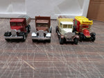 Vtg 4 Diecast Trucks Sweet Coffee Mark Cement Diamond Flour & Pure Mineral Water