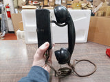 Vtg Kellogg Telephone Switchboard & Supply CO Wall Mount Phone receiver & Wires