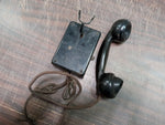 Vtg Kellogg Telephone Switchboard & Supply CO Wall Mount Phone receiver & Wires