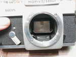 Vtg Mamiya/Sekor 1000DTL SLR 35mm Camera Japan Untested Photography Body Only