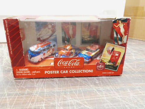 2003 Johnny Lightning Coca Cola Poster Car Collection Ford VW Bus Original Box