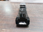 Vtg Avon Bugatti 27' Wild Country After Shave Empty Glass Bottle Black & Silver