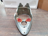 Vtg Cat Eye Dash Cover OEM Re-chrome Knucklehead Flathead Harley Original