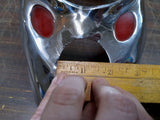 Vtg Cat Eye Dash Cover OEM Re-chrome Knucklehead Flathead Harley Original