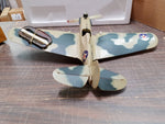 Vtg Cox Curtiss P-40 Warhawk Engine Powered Combat Camouflage Aircraft NO-5500
