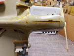Vtg Cox Curtiss P-40 Warhawk Engine Powered Combat Camouflage Aircraft NO-5500