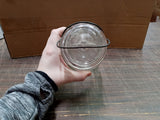 Vtg Quart Sized Clear Glass Mason Storage Jar Atlas E-Z Seal W Wire Bale Top