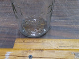Vtg Quart Sized Clear Glass Mason Storage Jar Atlas E-Z Seal W Wire Bale Top