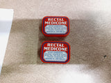 Vtg Pair 1940'S Rectal Medicone Tins New York Physician's Packets Collectibles