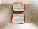 Vtg Pair 1940'S Rectal Medicone Tins New York Physician's Packets Collectibles