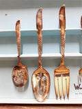 Wm.A.Rogers By Oneida Wildwood Always Silver Plate 5 Piece Hostess Set In Box