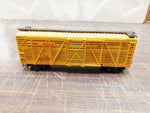 Vtg HO Train The Katy MKT 47150 Serves the Southwest Cattle Car Yellow Freight