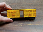 Vtg HO Train The Katy MKT 47150 Serves the Southwest Cattle Car Yellow Freight