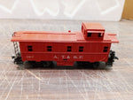 Vtg HO Lionel #0817-07 A.T. & S.F. Caboose Red Train Collectible Postwar Plastic