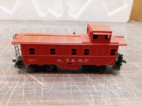 Vtg HO Lionel #0817-07 A.T. & S.F. Caboose Red Train Collectible Postwar Plastic