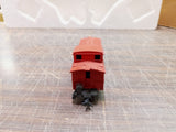 Vtg HO Lionel #0817-07 A.T. & S.F. Caboose Red Train Collectible Postwar Plastic