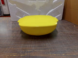 Vtg Yellow Square Pyrex Ovenware 2 1/2 Quart Serving Bowl Hostess & Lid A-15 USA