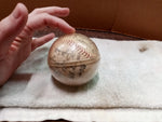 Vtg Chicago Cubs Autographed Baseball 24 Signatures Various Players Collectible