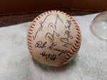 Vtg Chicago Cubs Autographed Baseball 24 Signatures Various Players Collectible