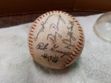 Vtg Chicago Cubs Autographed Baseball 24 Signatures Various Players Collectible