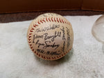 Vtg Chicago Cubs Autographed Baseball 24 Signatures Various Players Collectible
