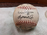 Vtg Chicago Cubs Autographed Baseball 24 Signatures Various Players Collectible