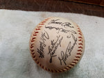Vtg Chicago Cubs Autographed Baseball 24 Signatures Various Players Collectible