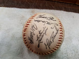 Vtg Chicago Cubs Autographed Baseball 24 Signatures Various Players Collectible