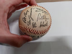 Vtg Chicago Cubs Autographed Baseball 24 Signatures Various Players Collectible