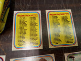 Vtg Awesome All-Stars Baseball Leaf Box & Assorted Stickers Collectibles 1988
