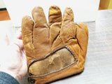 Vtg Yale Big League Genuine Leather Baseball Glove F34 Collectible Memorabilia