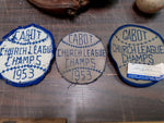 Vtg Cabot PA Church League Patches Ball & Glove 1950 Champs Collectible History