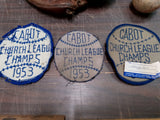 Vtg Cabot PA Church League Patches Ball & Glove 1950 Champs Collectible History