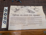 Vtg 1968 Lindberg Line Model Airplane Curtiss Helldiver SB2C Dive Bomber 1/72