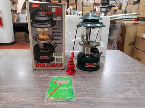 Coleman Adjustable Two Mantle Gas Camping Lantern Model 288A700 & Accessories