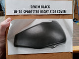 Harley Sportster 10-20 Denim Black Right Side Oil Tank Cover OEM Solid NIB