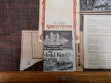 Vtg Scientific wood ship kit Old Ironsides USS Frigate Constitution 14.25 in