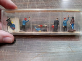 Vtg Assortment Mini Travelers Plastic People AHM Merten Track Crew ETC Train