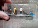 Vtg Assortment Mini Travelers Plastic People AHM Merten Track Crew ETC Train