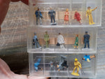 Vtg Assortment Mini Travelers Plastic People AHM Merten Track Crew ETC Train