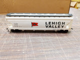 HO Scale White Flag Train Box Car Lehigh Valley AMH 4 Bay Center Flow TLDX #2730