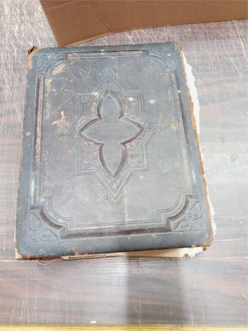 Vtg AJ Holman 1895 Holy Bible Complete Concordance Illustrative Refurbish Needed