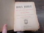 Vtg AJ Holman 1895 Holy Bible Complete Concordance Illustrative Refurbish Needed