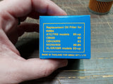 EMGO Motorcycle Yellow Oil Filter 10-99200 Replaces Honda 15412-KF0-000/010/670