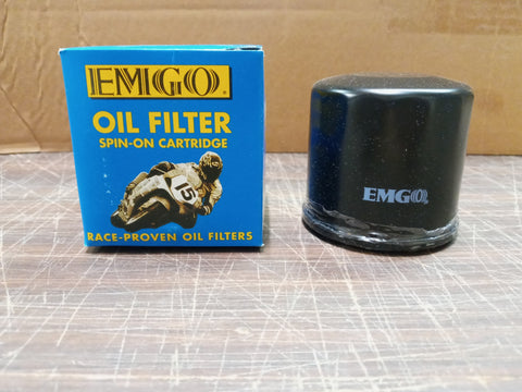 EMGO Standard Motorcycle Replacement Spin-On Cartridge Black Oil Filter 10-82240
