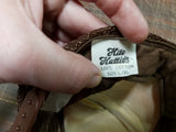 Vtg Brown & White Hawaii Rainbow Hilo Hatties Trucker Snap Back Hat L/XL W Tags