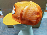 H.P. Starr Case Trucker Snap Back Orange & White Men's Hat OS Mesh Adjustable