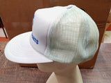 Vtg NAPA Auto Parts Grey Blue Mesh Snapback Trucker Hat Louisville Line OS Korea