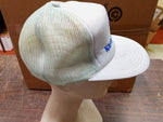 Vtg NAPA Auto Parts Grey Blue Mesh Snapback Trucker Hat Louisville Line OS Korea